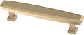 Franklin Brass 10 Pack Champagne Bronze Gold Cabinet Handles 3-3/4 inch (96mm) Kitchen Cabinet Handles and Drawer Pulls for Cupboards and Dressers |Beveled