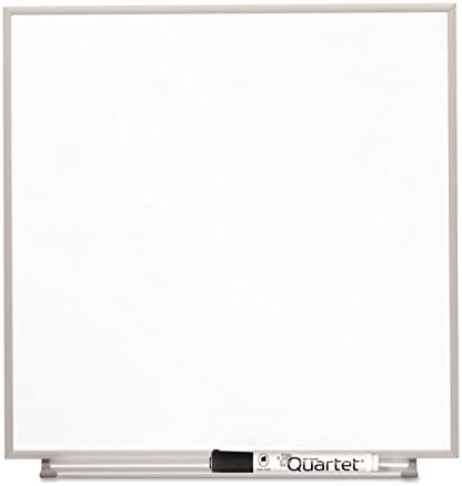 Quartet Matrix Modular Magnetic Whiteboard, 16" x 16", Includes Tray and Marker, Silver Aluminum Frame (M1616)