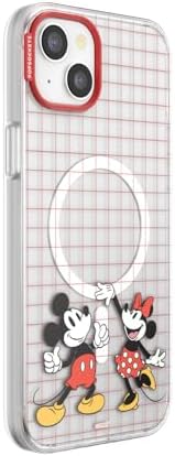PopSockets iPhone 15 Plus Phone Case with MagSafe, Wireless Charging Compatible, Disney - Mod Mickey and Minnie