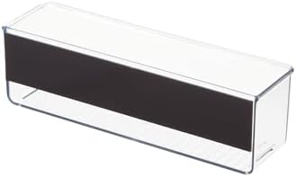 iDesign Magnetic Medium Clear Plastic Organizer Bins