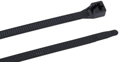 Gardner Bender 46-412UVB Heavy-Duty, DoubleLock, Cable Tie, 12 Inch., Tensile Strength, Wire / Cord Management Industrial and Household Use, Nylon Zip Tie, 100 Pk., UV Resistant Black