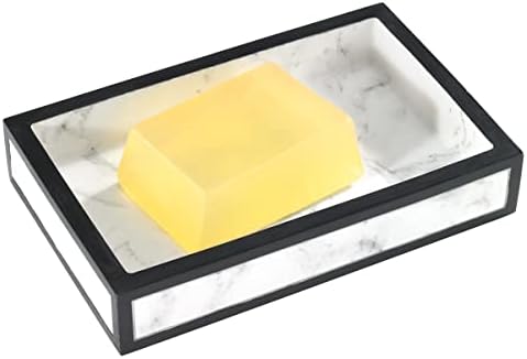 Avanti Linens - Soap Dish, Countertop Bathroom Accessories, Modern Home Decor (Jasper Collection)
