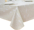 LIBERECOO Heavy Duty Vinyl Tablecloth with Flannel Backing Waterproof Oil-Proof Plastic Table Cloth Stain-Resistant Wipeable Rectangle or Square Table Cover for Indoor and Outdoor 60 x 84 Inch