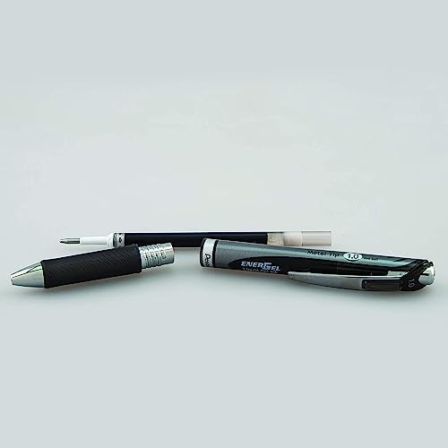 Pentel Energel RTX Retractable Liquid Gel Pen, 1.0mm, Metal Tip, Pack of 12