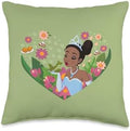 Disney Princess Tiana Kiss Heart Throw Pillow