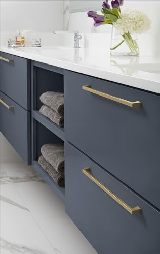 Amerock 12-5/8" Blackrock Golden Champagne Drawer Pull