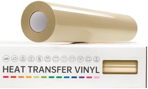 VinylRus Heat Transfer Vinyl, Tan, 12" x 20ft