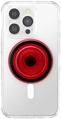 PopSockets Phone Grip for MagSafe, Magnetic Holder- Danger Red