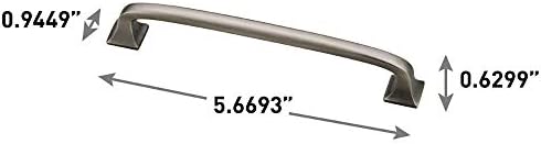 Franklin Brass (10-Pack) – Soft Iron Cabinet Handles, 5-1/16 Inch Hole Center, Pulls for Drawers, Kitchen Cabinet Door, Dressers | Lombard