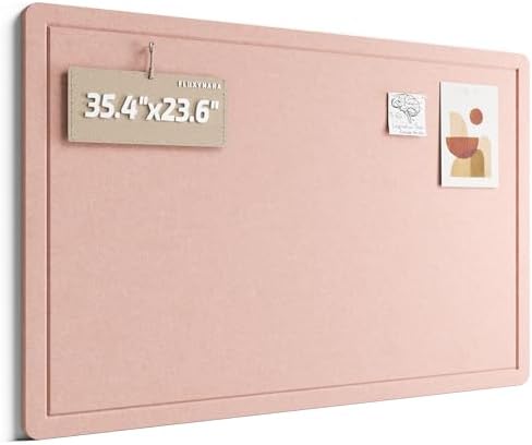 Fluxynara 35.4" x 23.6" Bulletin Board, Pink