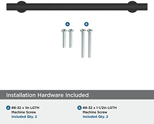 Amerock 8-13/16" Everett Matte Black Drawer Pull