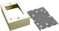 Legrand Wiremold B-3 Metal Raceway for Extending Power, 500 Series, 1 Gang Deep Outlet Box, 1 3/8" Deep, Ivory (1 Pack)