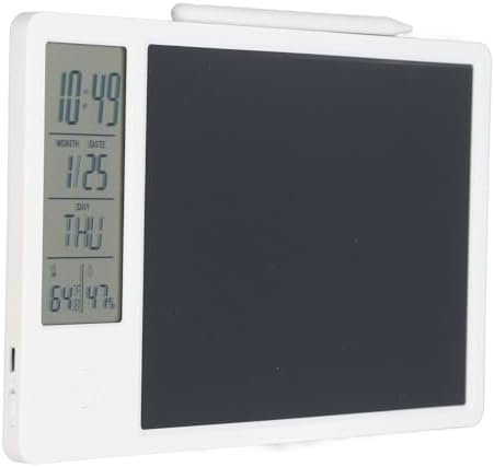 Asixxsix LCD Writing Tablet, 10 Inch Erasable Multi Functional Electronic Writing Pad with Digital Notebook Calendar Included, Pen for Office Kids Adults (White)