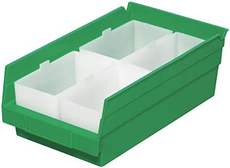 Akro-Mils 30102 Plastic Bin Cups, 2.75" x 5" x 3", White, 24-Pack