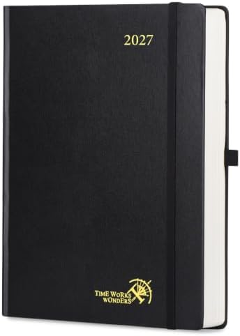 POPRUN 2027 Daily Planner One Page Per Day, Large 8.5" x 12", Day Planner