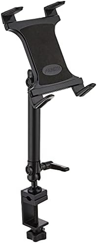 ARKON Mounts Heavy-Duty Tablet Clamp Mount for Desks or Treadmills | Universal Tablet Holder | Strong C-Clamp | Compatible with iPad, Samsung, Google, Huawei, Nokia, and more | TAB804