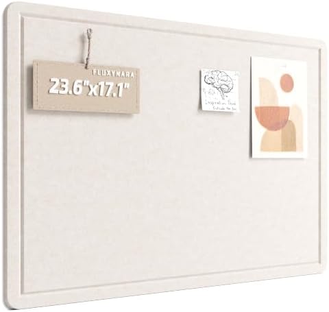 Fluxynara 23.6" x 17.1" Bulletin Board, Oatmeal
