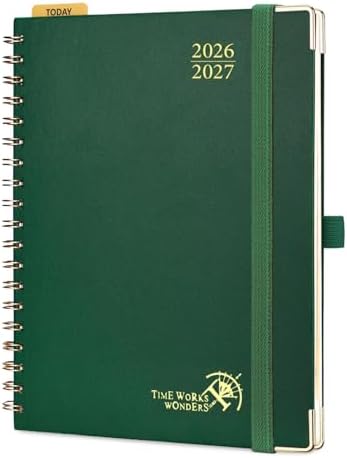 POPRUN 2026-2027 Weekly Planner 10" x 8"Weekly and Monthly Planner Calendar