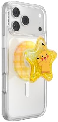 PopSockets Phone Grip for MagSafe, Magnetic Holder- Star Pikachu