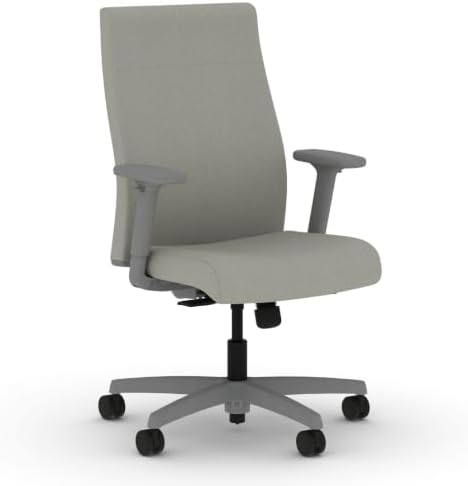 HON Ignition 2.0 Ergonomic Office Chair, Lumbar Support, Desk Chair, Fog