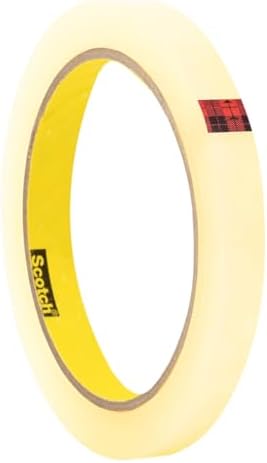 Scotch Transparent Tape, 2 Rolls, 1/2 x 2592 Inches, Classic Glossy-Finish, Boxed (Pack of 12)