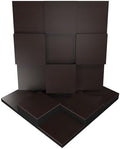 2 PACK — Acoustic Soundproofing Diffusion Panel | Acoustic Treatment for Recording Studio Home Office Podcast Living Room | Absorption - Reflection | Color Plates: (Wenge, EDISON)