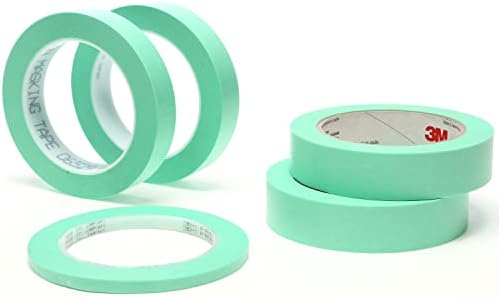 3M Precision Masking Tape, 06525, 1/4" x 60 yds (Pack of 2)