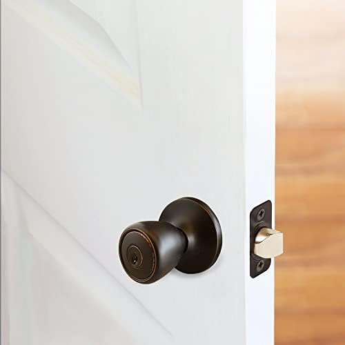 Design House 728709 Terrace 6-Way Universal Keyed Entry Door Knob Oil Rubbed Bronze (Pack of 2)