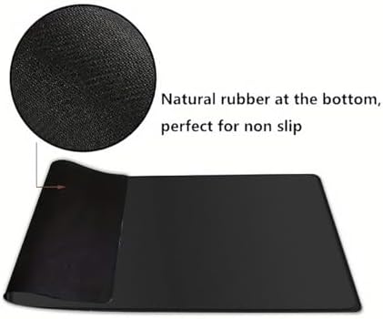Rcege Large Gaming Mouse Pad Extended Desk Mat with Non Slip Stitched Edge