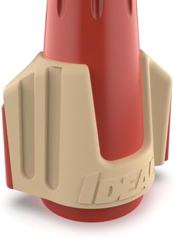 Ideal Electrical Twister PRO (30-144) Red/Tan Wire Connector, Box of 50 — Smooth Twist-On Wire Nuts for 22 to 8 AWG with SureGrip Comfort Overmold