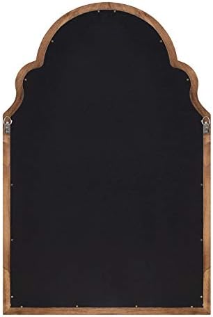 Kate and Laurel Hogan Farmhouse Framed Arch Fabric Pinboard, 24 x 36, Natural Rustic, Decorative Bulletin Board for Wall