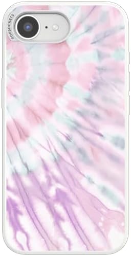 PopSockets iPhone 16/17E Phone Case with MagSafe- Coastal Dye Purple | Magnetic, Wireless Charging, Camera & Drop Protection, Purple, Aura, Rainbow, Colorful