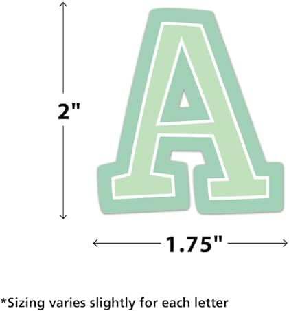 Teacher Created Resources Self-Adhesive Pastel Pop 2" Bold Block Letters Uppercase (TCR9649)