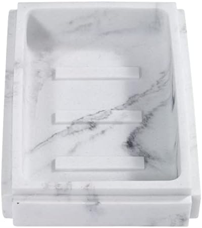 Avanti Linens - Soap Dish, Resin Counertop Decor, Marble Designed Bathroom Accessories (Catania Collection)