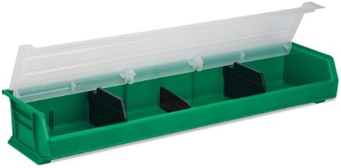 Akro-Mils 40321 Plastic Length Dividers for AkroBins Stackable Storage Bins Model 30320, Custom Storage Inserts for Tools, Crafts & Supplies, 7-Pack, Black