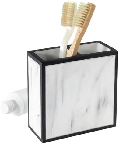 Avanti Linens - Toothbrush Holder, Bathroom Countertop Accessories, Modern Home Decor (Jasper Collection)