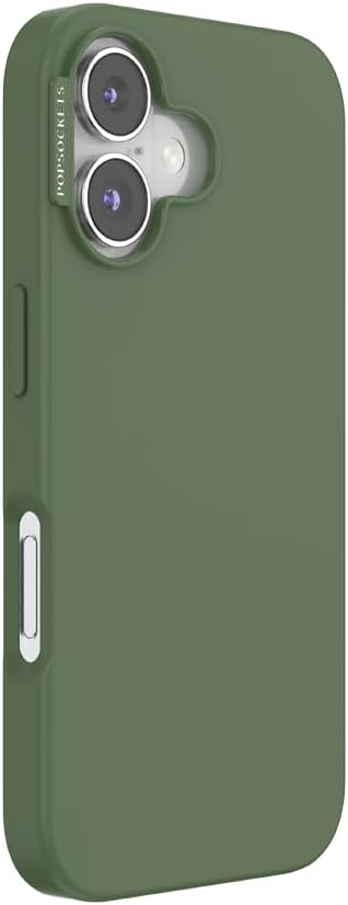 PopSockets iPhone 16 Phone Case with MagSafe- Olive | Magnetic, Wireless Charging, Camera & Drop Protection, Green, Teal, Turquoise, iPad, Removable, Popper
