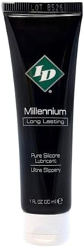 ID Millennium Silicone Personal Lubricant 1 Fl Oz Hypoallergenic Lube with Premium Quality, Ultra Smooth Feeling, Travel Tube, Made in USA by ID Lubricants