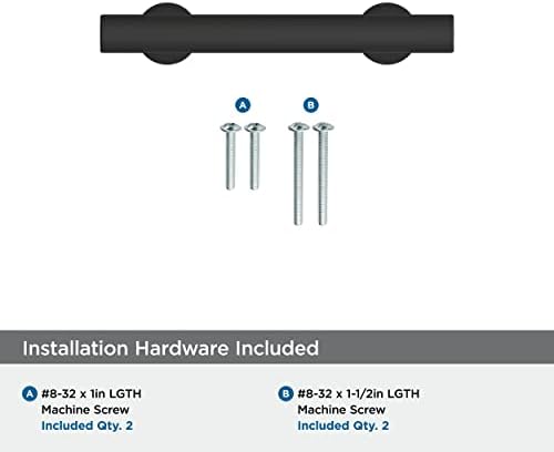 Amerock 3" Everett Matte Black Drawer Pull