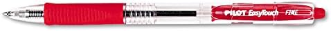 PILOT EasyTouch Refillable & Retractable Ballpoint Pens, Red Ink, 12-Pack