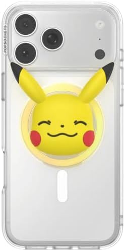 PopSockets Phone Grip for MagSafe, Magnetic Holder- Pikachu