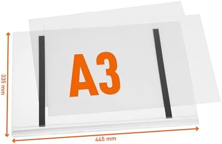 Durable Outdoor Sign Holder, Water-Resistant, Tabloid Size, 5 Pack