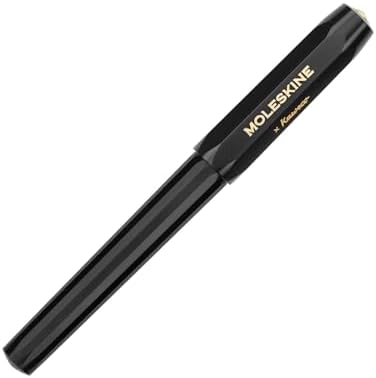 Moleskine x Kaweco, Roller Pen, 0.7mm Point, Black with Black Ink