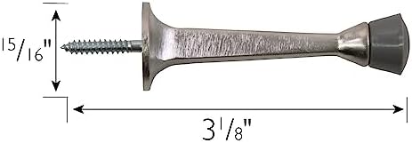 Design House Cast Door Stop, Satin Nickel