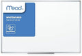 Mead Dry Erase Board 24" x 18" Non-Magnetic Whiteboard For Wall, White/Silver (Z85355)