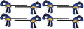 IRWIN Bar Clamp, 6", 8 Pack | QUICK-GRIP | One-Handed | Mini