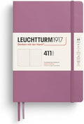 LEUCHTTURM1917 372922 Notebook 411 Medium (A5), Hardcover, 411 Numbered Pages, Dusty Rose, Dotted, More Thoughts, More Ideas, More Memories, More Pages