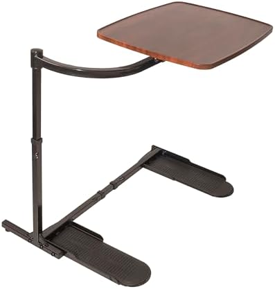 Stander Wonder Tray, Adjustable Swivel Table, Large Laptop Stand, Couch Desk, Side Tables & Gaming Bench, TV-Trays for Eating on Couches, Chairs, Recliners, Walnut