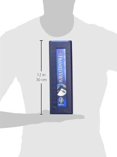 Avery® Heavy-Duty View 3 Ring Binder, 3" EZD® Rings, 1 NVY Blue Binder | For Heavy School, Home and Office Use, Reinforced Vinyl Cover, EZD Locking Rings Hold More Pages, Framed Title Page Display