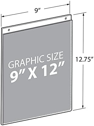 Azar 162712 9-Inch W by 12-Inch H Wall U-Frame, 10 Count
